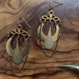 “Moon River” Handmade Statement Earrings